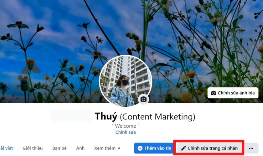 Đặt biệt danh Facebook m&aacute;y t&iacute;nh PC