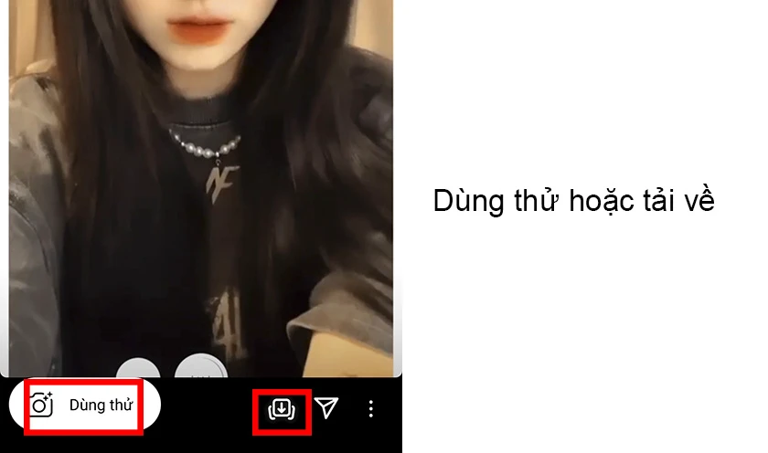 nhấn chọn vào nút Dùng thử