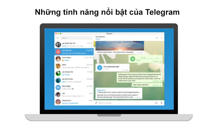 C&aacute;c t&iacute;nh năng nổi bật tr&ecirc;n Telegram