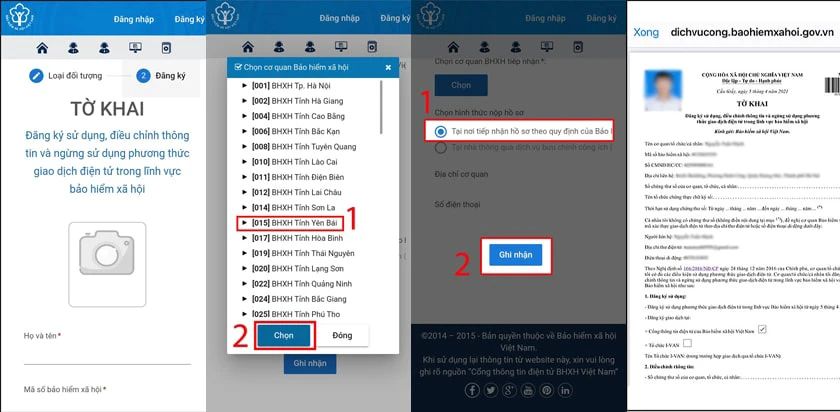Hướng dẫn VSSID đăng ký nhanh chóng trên điện thoại