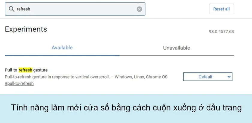 Pull-to-refresh gesture