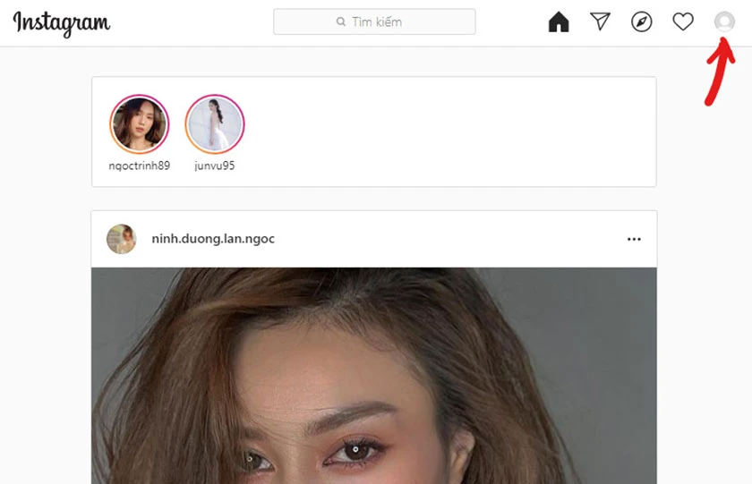 Click chuột tr&aacute;i v&agrave;o &ocirc; Chỉnh sửa trang c&aacute; nh&acirc;n
