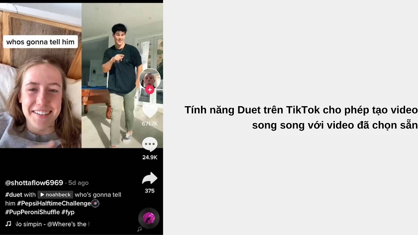 Duet tr&ecirc;n TikTok là gì?