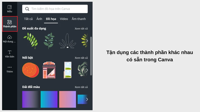 Tùy bi&ecirc;́n thành ph&acirc;̀n thỏa thích