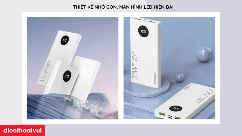 Sạc dự ph&ograve;ng PISEN Quick 10500mAh(LED) - Ultra