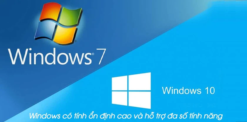 C&aacute;c loại hệ điều h&agrave;nh phổ biến tr&ecirc;n laptop m&aacute;y t&iacute;nh