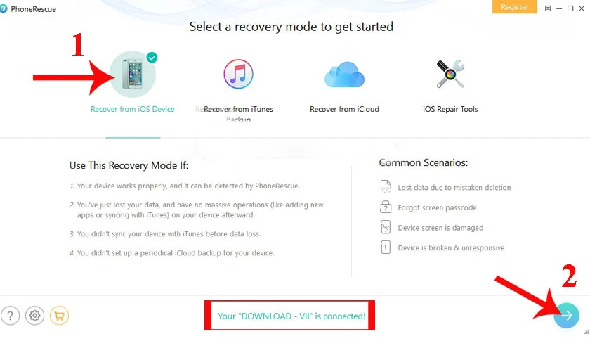 Sử dụng PhoneRescue