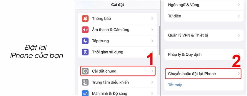 Sử dụng iCloud khôi phục tin nhắn