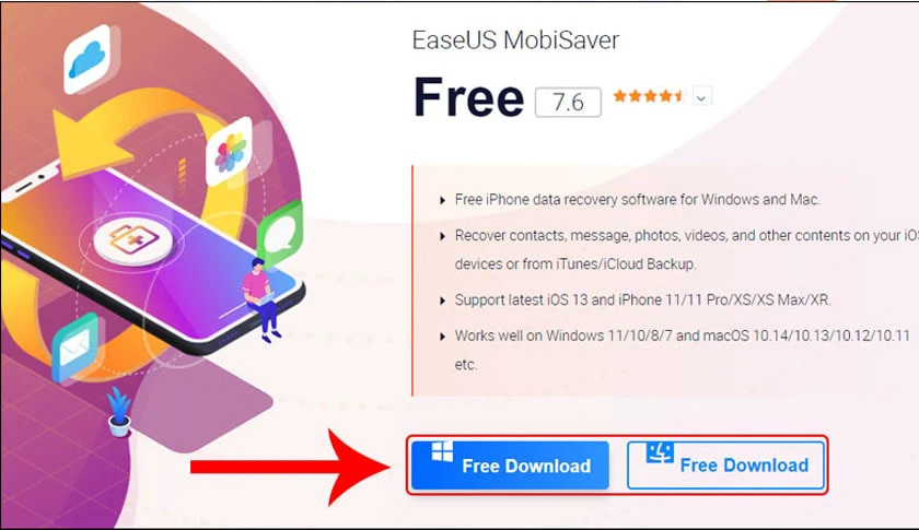 Sử dụng EaseUS MobiSaver