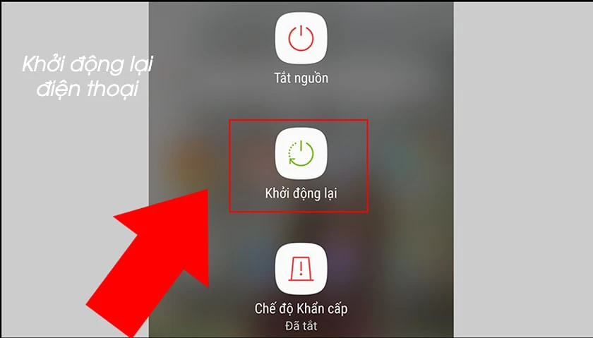 Khởi động lại điện thoại sửa lỗi ch play bị lỗi kh&ocirc;ng tải được ứng dụng