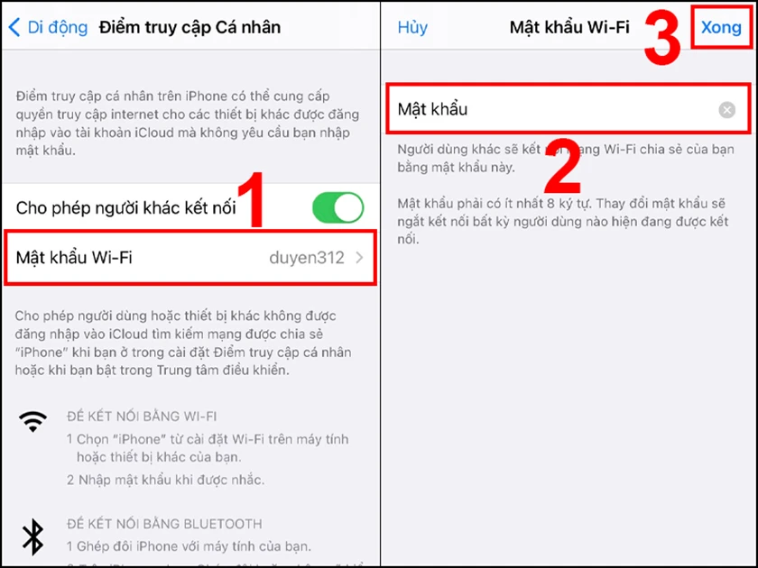 Cách phát wifi trên iPhone qua điểm truy cập cá nhân