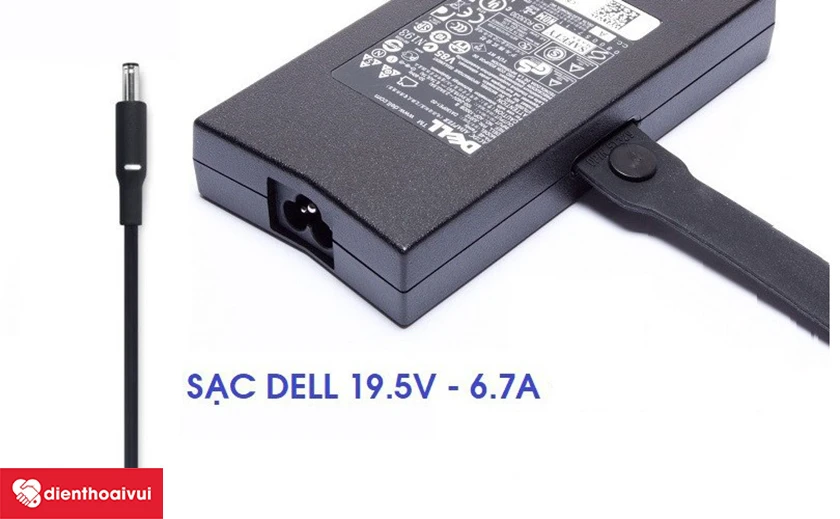 Sạc laptop Dell 130W 19.5V – 6.67A đầu lớn – hình chữ nhật