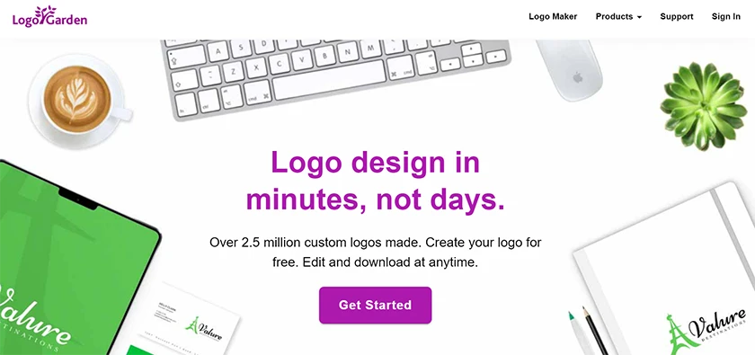 Logo Garden &ndash; Website tạo logo online miễn ph&iacute;