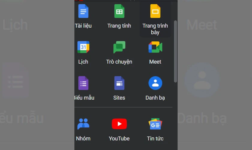 Các công cụ tiện ích được Google cung cấp cho tài khoản Gmail của bạn