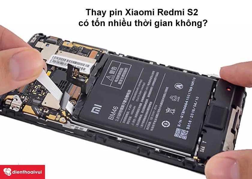 Thay pin Xiaomi Redmi S2