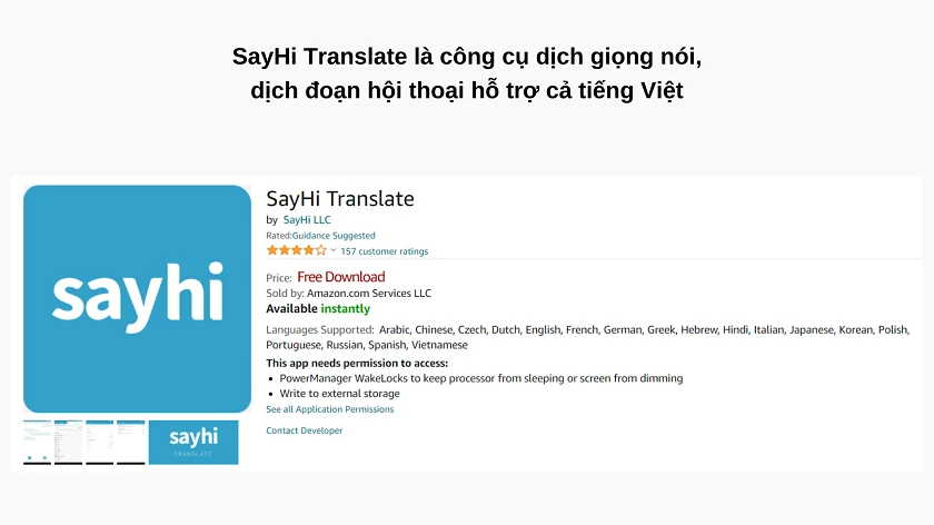 phần mềm SayHi
