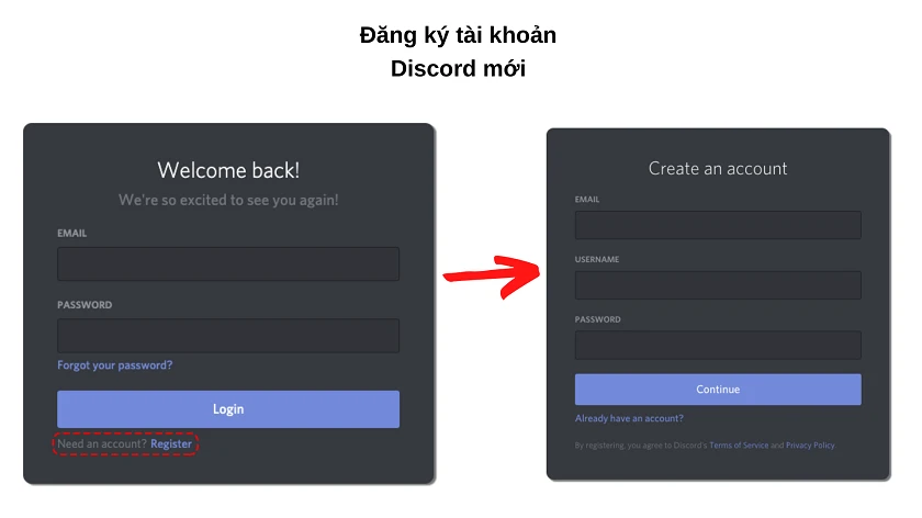 Cách c&agrave;i đặt v&agrave; đăng ký tài khoản Discord