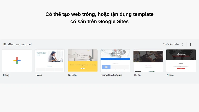 Cách sử dụng Google Sites cơ bản