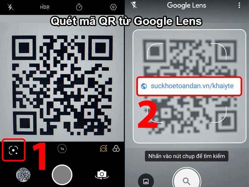 C&aacute;ch qu&eacute;t m&atilde; QR tr&ecirc;n Android từ Google Lens