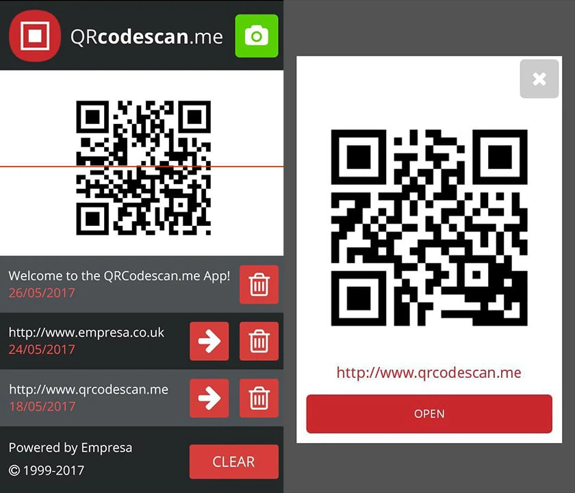 Sử dụng qrcodescan.in để qu&eacute;t m&atilde; tr&ecirc;n Android