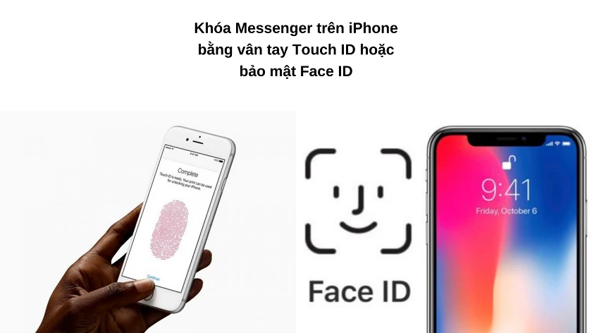 khóa Messenger trên điện thoại iphone bằng face id