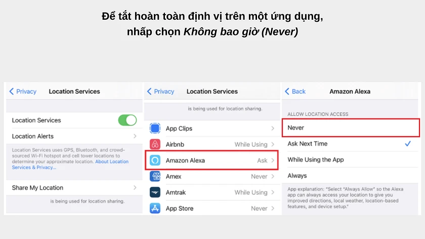 Bạn nh&acirc;́p chọn vào ứng dụng bạn mu&ocirc;́n tắt