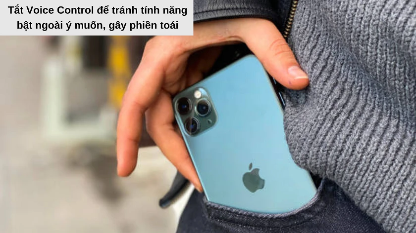 tắt Voice Control tr&ecirc;n iphone