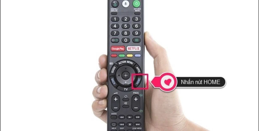 Dùng remote điều khiển tivi
