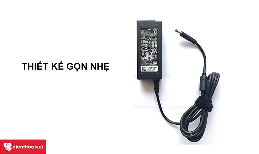 Sạc laptop Dell 19.5V - 2.31A đầu nhỏ h&igrave;nh chữ nhật