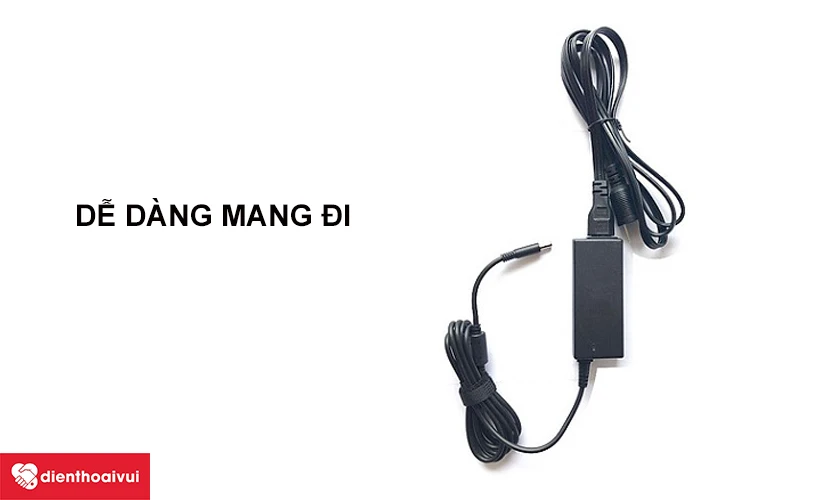 Sạc laptop Dell 19.5V - 2.31A đầu nhỏ h&igrave;nh chữ nhật