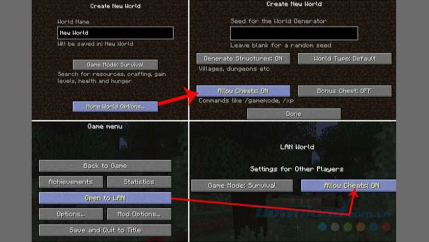 Cách nhập lệnh khi chơi Minecraft thực hiện như thế nào?