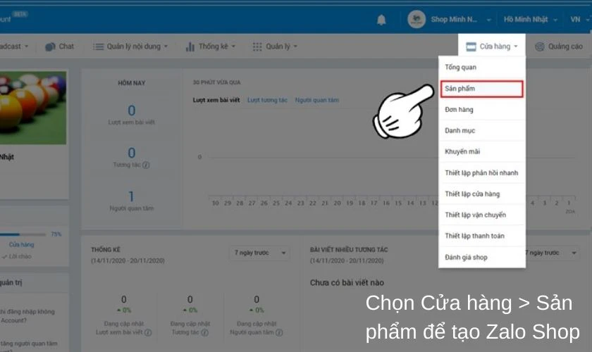 C&aacute;ch tạo OA Zalo shop