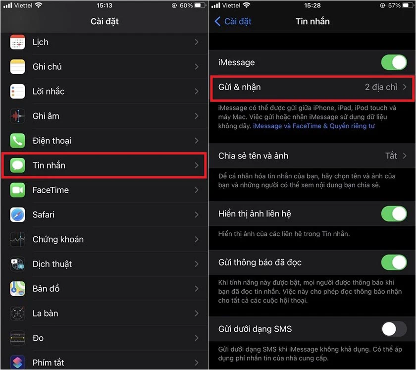 sửa lỗi không kích hoạt được iMessage hiệu quả