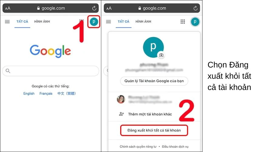 Hướng dẫn c&aacute;ch x&oacute;a t&agrave;i khoản Google của người kh&aacute;c