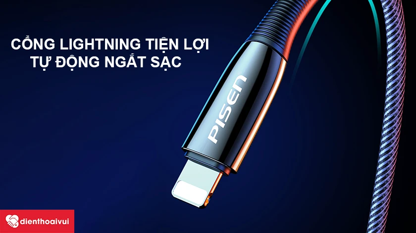 Cổng Lightning tiện lợi, tự động ngắt sạc&nbsp;