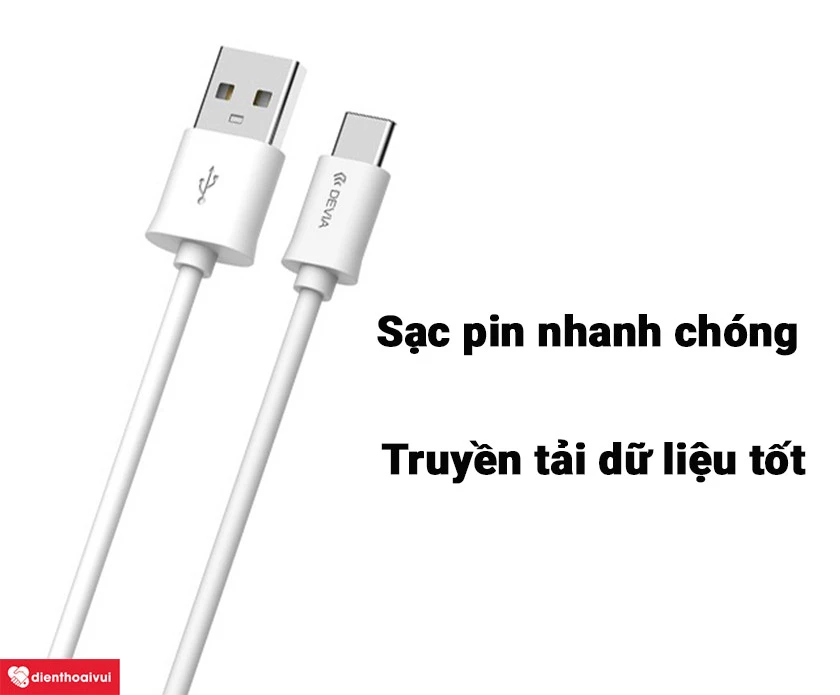 C&aacute;p sạc Type-C 1m Devia