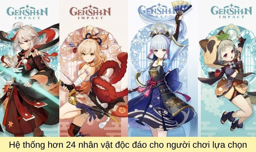 Đặc điểm chung c&aacute;c nh&acirc;n vật trong Genshin Impact