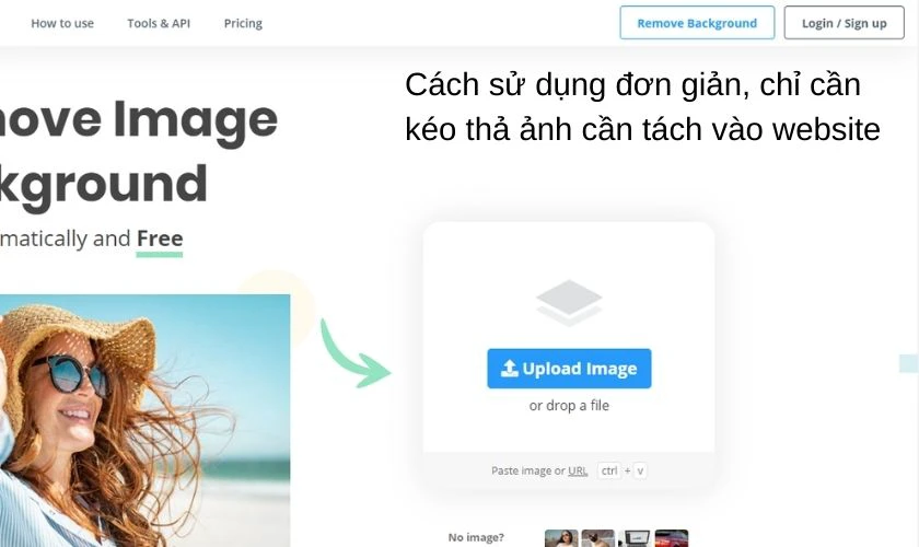T&aacute;ch nền online bằng web Remove.bg
