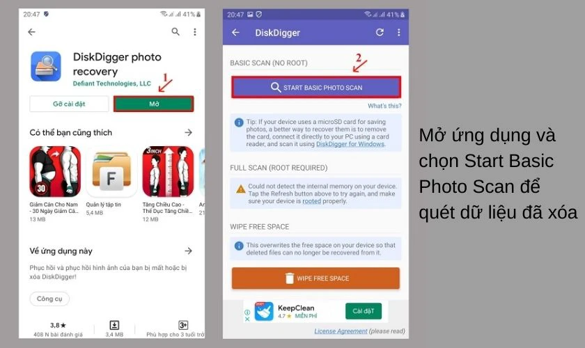 Kh&ocirc;i phục ảnh, video đ&atilde; x&oacute;a tr&ecirc;n Android với DiskDigger Photo Recovery