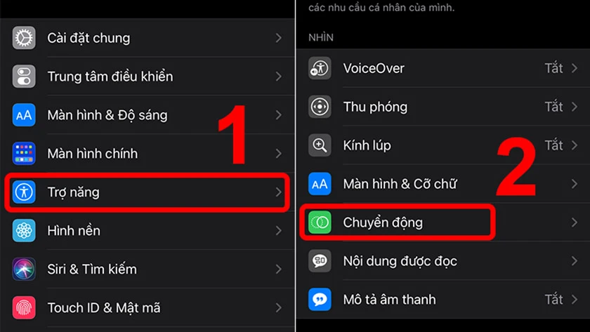 Giảm chuyển động l&agrave; c&aacute;ch l&agrave;m iPhone hết lag