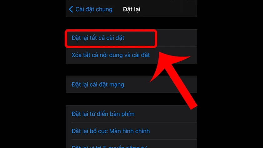 Kh&ocirc;i phục c&agrave;i đặt gốc - hard reset iPhone