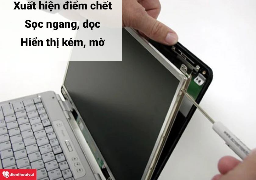 C&aacute;c nguy&ecirc;n nh&acirc;n g&acirc;y hư hỏng m&agrave;n h&igrave;nh laptop thường hay gặp