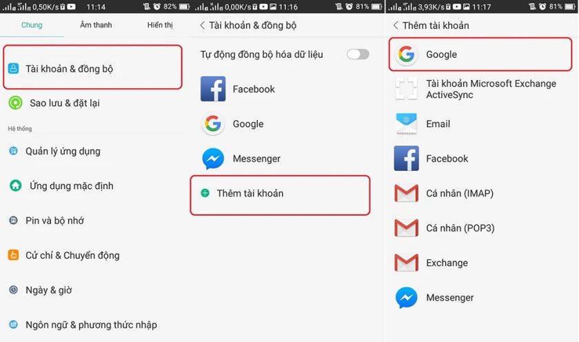 Đổi t&agrave;i khoản Google Play để sửa ch play bị lỗi m&aacute;y chủ