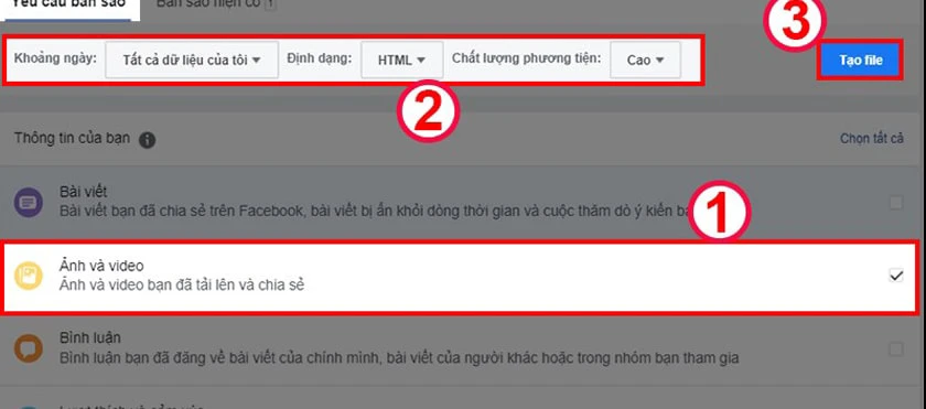 Kh&ocirc;i phục ảnh đ&atilde; x&oacute;a tr&ecirc;n Facebook bằng m&aacute;y t&iacute;nh