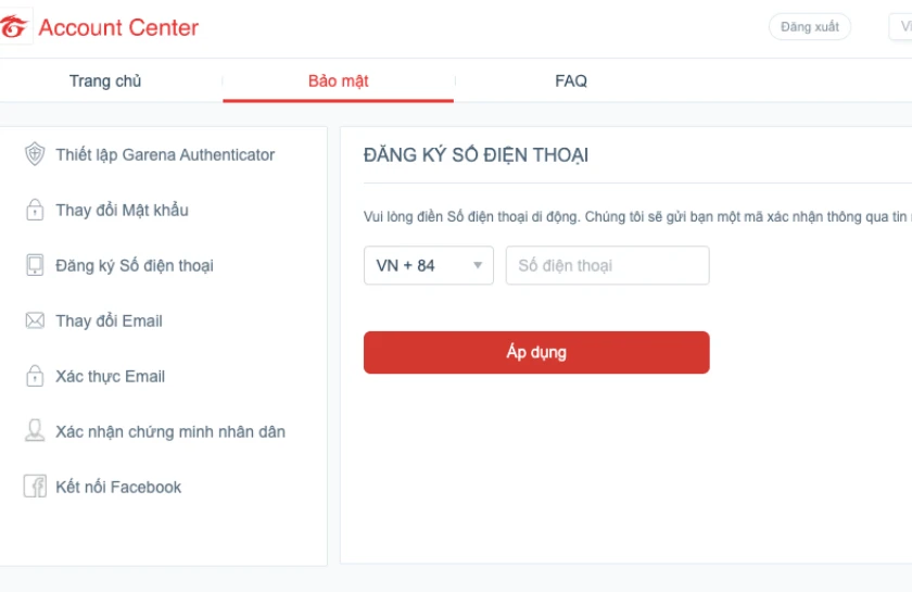 C&aacute;ch gỡ li&ecirc;n kết số điện thoại với t&agrave;i khoản Garena