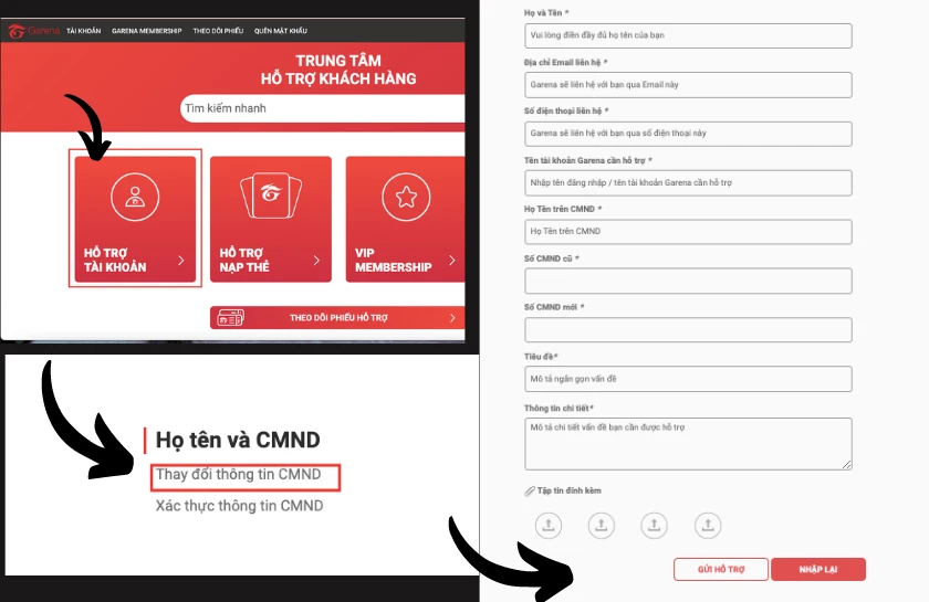 C&aacute;ch gỡ th&ocirc;ng tin CMND khỏi account