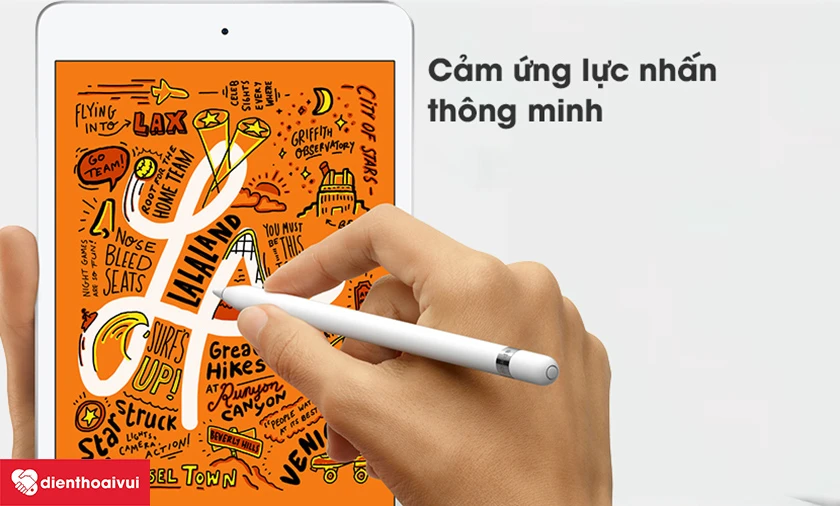 Kiểu dáng gọn nhẹ, dễ dàng phác họa với cảm ứng lực tay