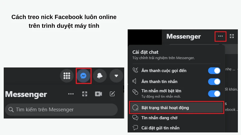 Treo nick Facebook tr&ecirc;n máy tính / laptop