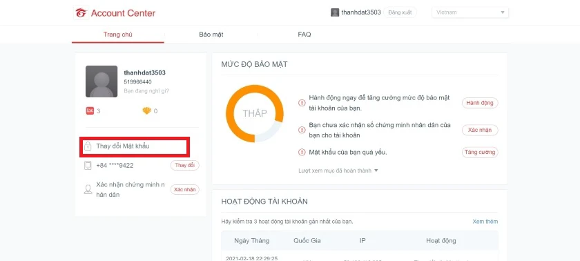 Đăng nhập t&agrave;i khoản bạn vừa mua