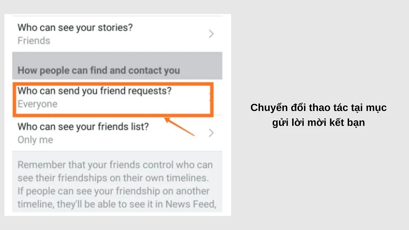 Cách b&acirc;̣t ch&ecirc;́ đ&ocirc;̣ theo dõi tr&ecirc;n Facebook Lite